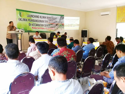 Pemerintah Kecamatan Sentajo Raya Me-launching Klinik Bang Kades